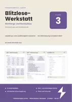 Vorschau - Arbeitsblätter - Blitzlesen Klasse 3 – Blitzlese-Werkstatt | Wortlänge und Wortaufbau | 12 Arbeitsblätter zur Leseflüssigkeit - Deckblatt