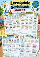 Vorschau - Arbeitsblätter - Sozialkunde Lernspiele Klasse 7–8 | 5 Arbeitsblätter - Deckblatt