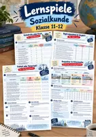 Vorschau - Arbeitsblätter - Sozialkunde Lernspiele Klasse 11–12 | 5 Arbeitsblätter - Deckblatt