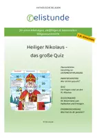 Vorschau - Spiele - Der Heilige Nikolaus - das große Quiz - katholische Religion (5./6. Schulstufe) - Deckblatt