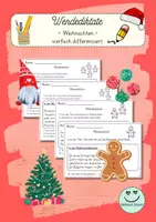 Vorschau - Arbeitsblätter - Wendediktate Klasse 2 Weihnachten (vierfach differenziert) - Deckblatt