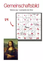 Vorschau - Mal- und Bastelvorlagen - Gemeinschaftsbild Mona Lisa Grundschule 24 Teile - Deckblatt