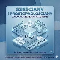 zapowiedź - Zadania egzaminacyjne - Prostopadłościany i sześciany - obwoluta