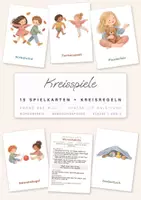 Vorschau - Spiele - Kreisspiele Karten für Morgenkreis und Bewegungspause / 15 Spiele mit Anleitung / Klasse 1 und 2, Kita - Deckblatt