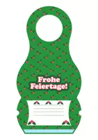 Vorschau - Mal- und Bastelvorlagen - Winter Bastelvorlage: Türhänger „Frohes Fest!“ in 3 Sprachen - Seite 3