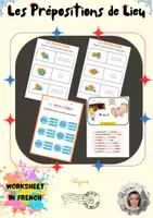 Vorschau - Arbeitsblätter - Les Prépositions de lieu: Arbeitsheft - Deckblatt