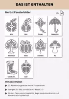 Vorschau - Mal- und Bastelvorlagen - Herbst Kunst XXL-Paket | Ausmalbilder | Prickelbilder | Fensterbilder | Herbstkranz | Herbstgirlande | Herbstmandalas | Herbstbasteln & Herbstdeko für Kita, Vorschule & Klasse 1–2 - Seite 2