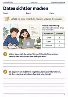 Vorschau - Arbeitsblätter - Diagramme erstellen Arbeitsheft Klasse 5–6 - Deckblatt