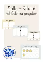 Vorschau - Arbeitsblätter - Stille Rekord mit Belohnungssystem - Deckblatt
