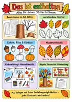 Vorschau - Mal- und Bastelvorlagen - Herbst Kunst Grundschule – Mein Herbstbaum mit Wasserfarben in 3D | Kunstunterricht Klasse 2–4 - Seite 1