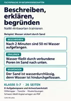 Vorschau - Arbeitsblätter - NaWi: Beschreiben, erklären, begründen - Deckblatt