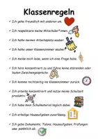 Vorschau - Poster - Klassenregeln für alle Schulstufen - Deckblatt