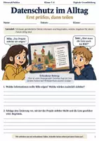 Vorschau - Arbeitsblätter - Datenschutz im Alltag Arbeitsheft Klasse 5–6 - Deckblatt