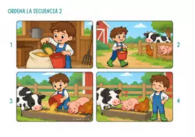 Vista previa - Juegos / Gamificación - Secuencias temporales - Granja y vida cotidiana - página 2