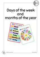 Vorschau - Poster - Days of the week and months of the year - Deckblatt