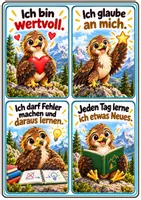 Vorschau - Poster - Affirmationen - Adlerklasse - Klassentier Adler - Seite 1