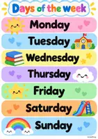 Vorschau - Poster - Days of the week and months of the year - Seite 3