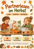 Vorschau - Arbeitsblätter - Partnerlesen - Lesen,hören und ausmalen - Leseförderung im Anfangsunterricht - Deckblatt