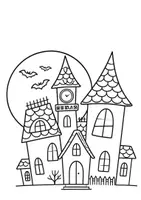 Vorschau - Arbeitsblätter - Halloween Stadt Fensterbilder - Seite 3