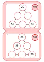 Vorschau - Spiele - Zahlenraum 100: Zauberdreiecke - Seite 1