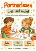 Vorschau - Arbeitsblätter - Partnerlesen - Lesen,hören und malen - Leseförderung im Anfangsunterricht - Deckblatt