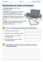 Vorschau - Arbeitsblätter - Online-Recherche Arbeitsheft Klasse 5–6 - Seite 1