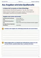 Vorschau - Arbeitsblätter - Quellen angeben Arbeitsheft Klasse 5–6 - Seite 2