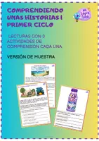 Vista previa - Hojas de trabajo - Comprendiendo unas historias MUESTRA. - Portada