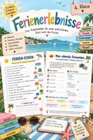 Vorschau - Arbeitsblätter - Ferienerlebnisse | Ferien-Ecken & mein schönstes Ferienerlebnis - Deckblatt