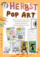 Vorschau - Arbeitsblätter - Herbst - Pop Art - Werde kreativ! - Deckblatt