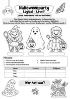 Vorschau - Arbeitsblätter - Halloween Logical - 3-fach differenziert | Lesen & logisches Denken | 2.-4. Klasse - Seite 1