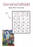 Vorschau - Mal- und Bastelvorlagen - Gemeinschaftsbild Blaues Pferd Franz Marc Grundschule - Deckblatt