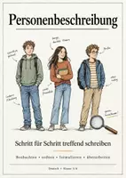 Vorschau - Arbeitsblätter - Personenbeschreibung Klasse 5/6 - Deckblatt