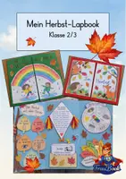 Vorschau - Stundenentwürfe - Herbst Lapbook Klasse 2/3 | Sachunterricht & Deutsch Grundschule | Tiere, Wetter & Herbst - Deckblatt