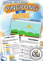 Vorschau - Arbeitsblätter - Scratch - Ping Pong Spiel - Anfänger (Programmieren) - Deckblatt