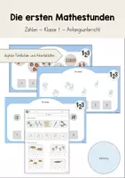 Vorschau - Arbeitsblätter - Die ersten Mathestunden - Zählen - Klasse 1 - Deckblatt
