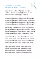 Vorschau - Arbeitsblätter - Lesetraining Winter: Fehlerwörter finden, Fördermaterial LRS - Seite 3