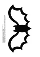 Vorschau - Mal- und Bastelvorlagen - Fledermaus Herbst Fensterbild Halloween Basteln Transparentpapier - Seite 1