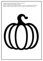 Vorschau - Mal- und Bastelvorlagen - Kürbisse Herbst Fensterbilder Basteln mit Transparentpapier Halloween - Seite 1