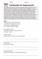 Vorschau - Stundenentwürfe - Leseverständnis Supermarkt – Klasse 2 | 10 Lesetexte mit Fragen & Lösungen - Seite 3