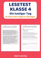 Vorschau - Stundenentwürfe - Lesetest Klasse 4 – Ein lustiger Tag | 10 Texte mit Fragen & Lösungen - Deckblatt