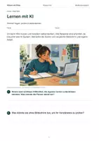 Vorschau - Arbeitsblätter - Lernen mit KI – Sinnvoll fragen, prüfen & weiterdenken | Klasse 6–8 - Seite 1