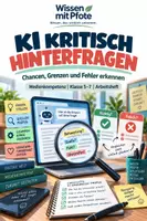 Vorschau - Arbeitsblätter - KI, Bilder & Deepfakes – Was ist echt und was wurde erzeugt? | Klasse 6–8 - Deckblatt