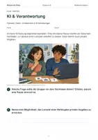 Vorschau - Arbeitsblätter - KI & Verantwortung – Datenschutz, Fairness & bewusste Nutzung | Klasse 6–8 - Seite 1