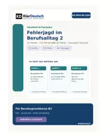 Vorschau - Arbeitsblätter - Fehlerjagd im Berufsalltag 2 – 110 neue fehlerhafte B2-Sätze - Deckblatt
