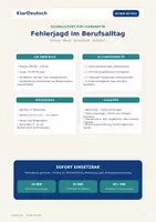 Vorschau - Arbeitsblätter - Fehlerjagd im Berufsalltag 2 – 110 neue fehlerhafte B2-Sätze - Seite 1