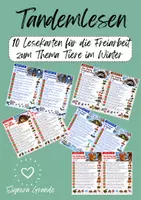 Vorschau - Fördermaterial/Inklusion - Materialpaket Tandem-Lesekarten für die Herbst-Winterzeit - Seite 1