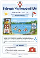 Vorschau - Unterrichtsreihen - Baderegeln und Wasserrettung – Sicher im Schwimmbad, am See und am Meer - Deckblatt