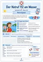 Vorschau - Unterrichtsreihen - Baderegeln und Wasserrettung – Sicher im Schwimmbad, am See und am Meer - Seite 1