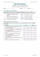 Vorschau - Arbeitsblätter - Kleines Einmaleins lernen und verstehen: Strategien, Merkhilfen und Übungsheft mit drei Niveaustufen mit Lernkontrolle und Lösungen Klasse 2 & Klasse 3 - Seite 1